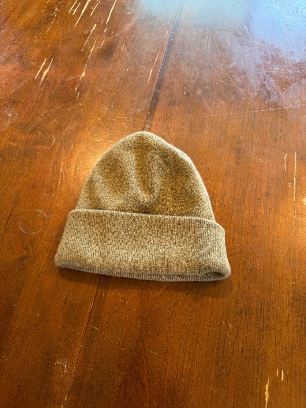 Loro Piana Classic Baby Cashmere Beanie, Wood Grain Melange, FW25